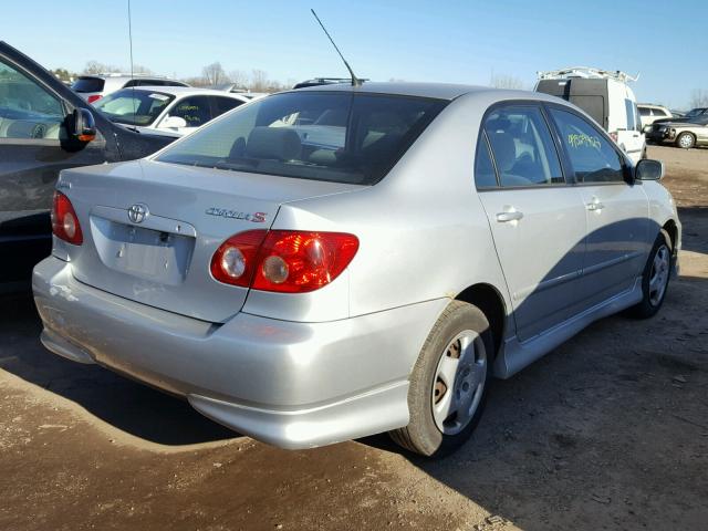 1NXBR32E95Z445714 - 2005 TOYOTA COROLLA CE SILVER photo 4