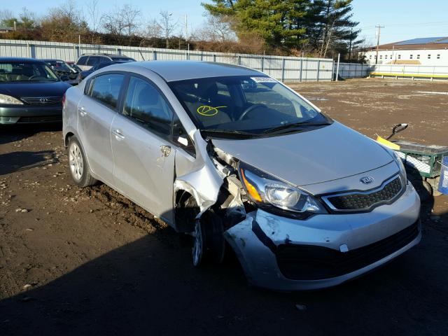 KNADN4A36D6244237 - 2013 KIA RIO EX SILVER photo 1