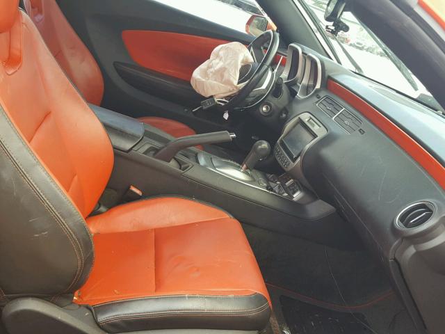 2G1FK3DJ1B9190398 - 2011 CHEVROLET CAMARO 2SS ORANGE photo 5