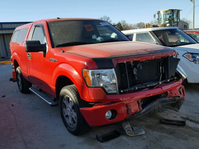 1FTMF1CW4AFC55996 - 2010 FORD F150 RED photo 1