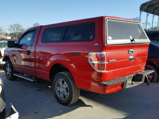 1FTMF1CW4AFC55996 - 2010 FORD F150 RED photo 3