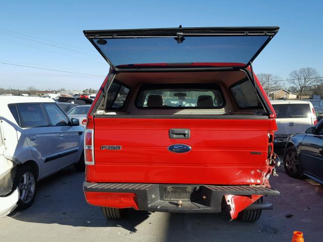 1FTMF1CW4AFC55996 - 2010 FORD F150 RED photo 6