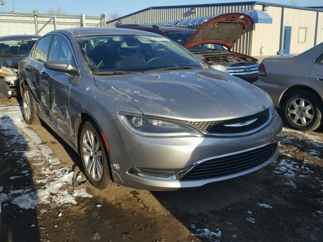 1C3CCCAB4FN572145 - 2015 CHRYSLER 200 LIMITE SILVER photo 1