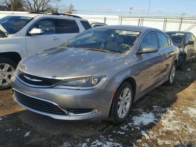 1C3CCCAB4FN572145 - 2015 CHRYSLER 200 LIMITE SILVER photo 2