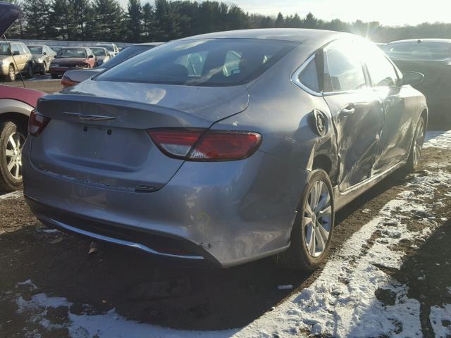 1C3CCCAB4FN572145 - 2015 CHRYSLER 200 LIMITE SILVER photo 4