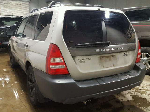 JF1SG63645H706281 - 2005 SUBARU FORESTER 2 SILVER photo 3