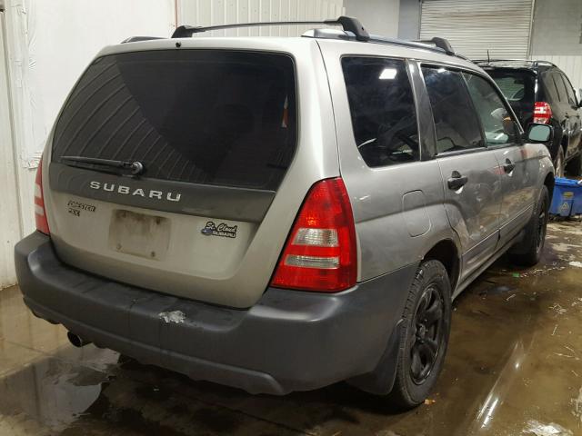 JF1SG63645H706281 - 2005 SUBARU FORESTER 2 SILVER photo 4