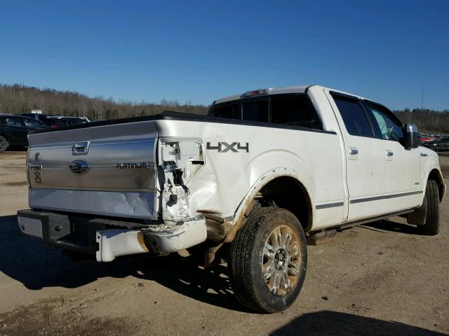 1FTFW1ET3BFB76400 - 2011 FORD F150 SUPER WHITE photo 4