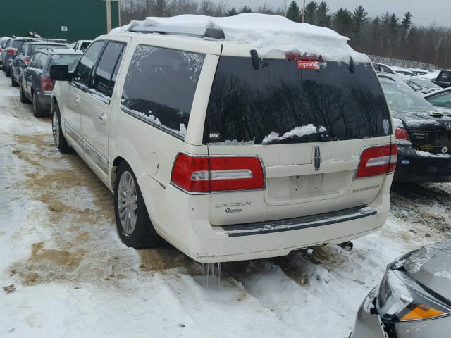 5LMFL28527LJ10790 - 2007 LINCOLN NAVIGATOR WHITE photo 3