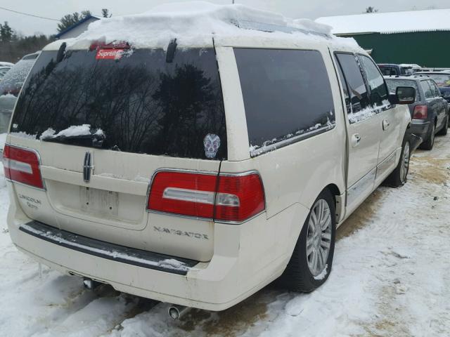 5LMFL28527LJ10790 - 2007 LINCOLN NAVIGATOR WHITE photo 4