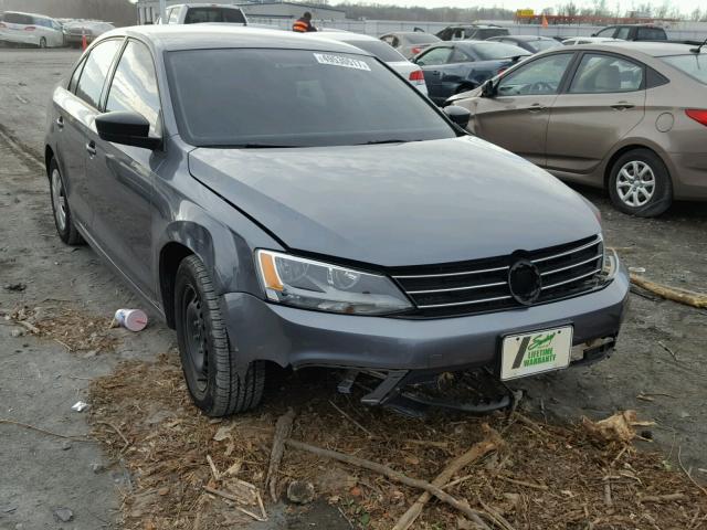 3VW1K7AJ5FM416949 - 2015 VOLKSWAGEN JETTA BASE GRAY photo 1