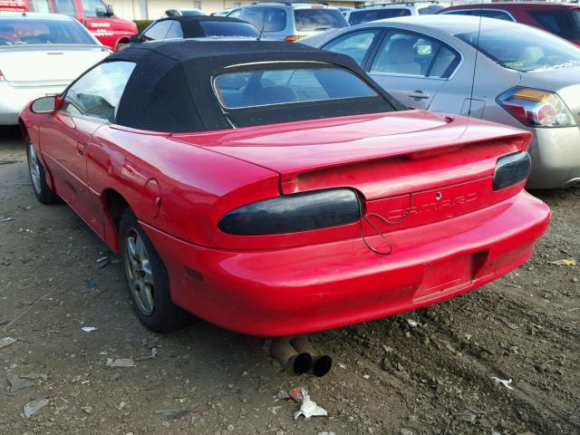 2G1FP32K922131380 - 2002 CHEVROLET CAMARO RED photo 3