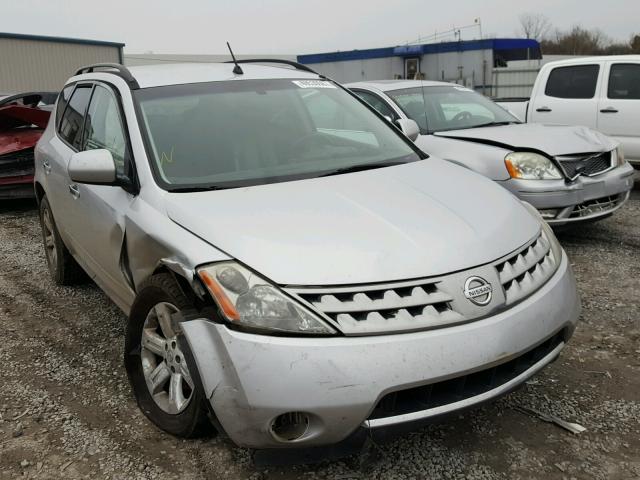 JN8AZ08W57W614055 - 2007 NISSAN MURANO SL SILVER photo 1