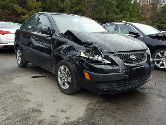 KNADE123586351993 - 2008 KIA RIO BASE BLACK photo 1