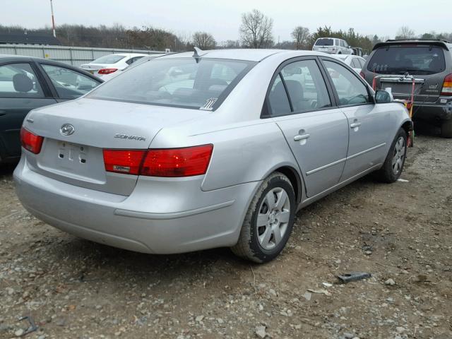 5NPET46C09H412540 - 2009 HYUNDAI SONATA GLS SILVER photo 4