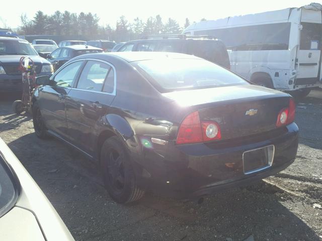 1G1ZH57B494228571 - 2009 CHEVROLET MALIBU 1LT BLACK photo 3