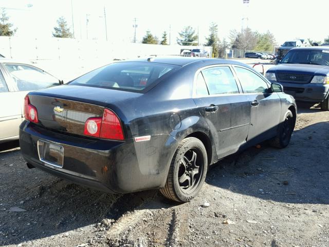 1G1ZH57B494228571 - 2009 CHEVROLET MALIBU 1LT BLACK photo 4