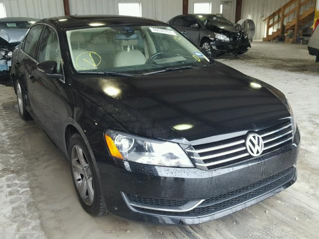 1VWBH7A31CC081190 - 2012 VOLKSWAGEN PASSAT SE BLACK photo 1