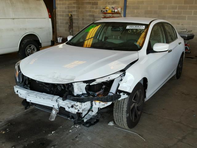 1HGCR2F36GA191798 - 2016 HONDA ACCORD LX WHITE photo 2