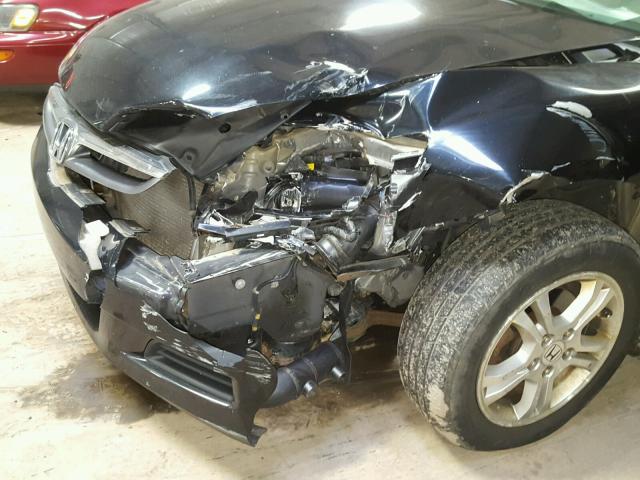 1HGCM56357A050320 - 2007 HONDA ACCORD SE BLACK photo 9