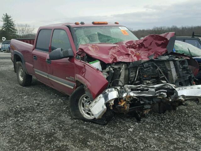 1GCHK232X5F969198 - 2005 CHEVROLET SILVERADO MAROON photo 1