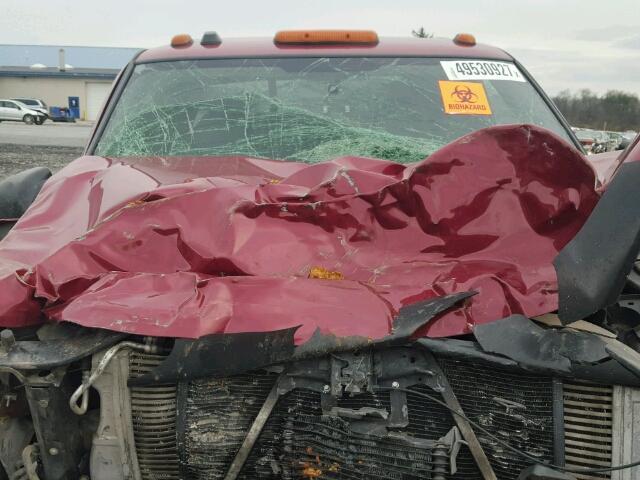 1GCHK232X5F969198 - 2005 CHEVROLET SILVERADO MAROON photo 7