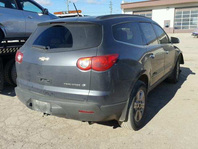 1GNKRJED8CJ271720 - 2012 CHEVROLET TRAVERSE L GRAY photo 4