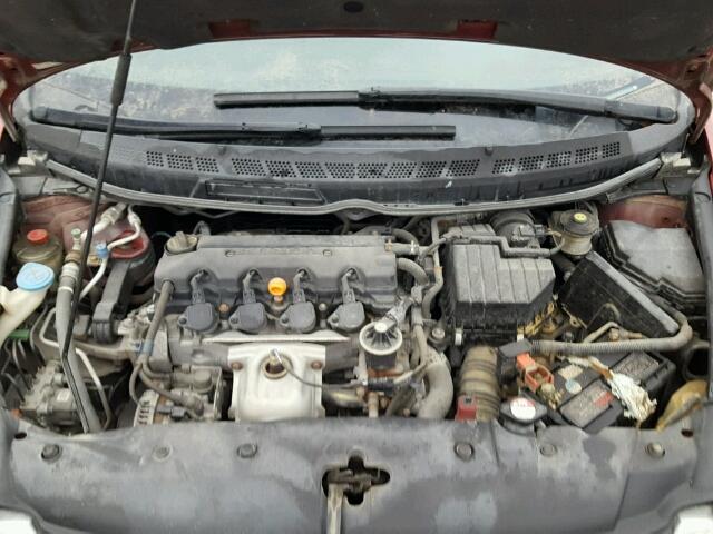 2HGFA16826H009587 - 2006 HONDA CIVIC EX ბურგუნდია ფოტო 7