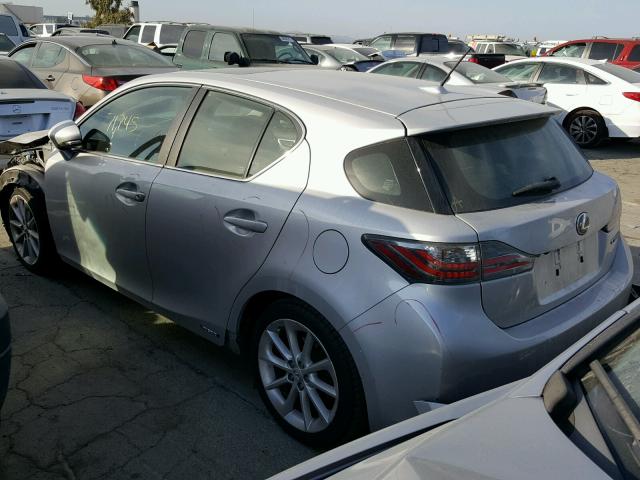 JTHKD5BH9C2115538 - 2012 LEXUS CT 200 SILVER photo 3