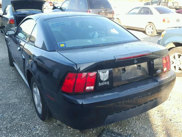 1FAFP40604F148580 - 2004 FORD MUSTANG BLACK photo 3