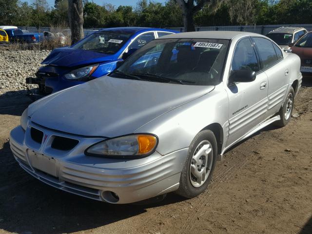 1G2NE52T91M675212 - 2001 PONTIAC GRAND AM S SILVER photo 2