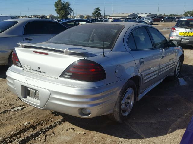 1G2NE52T91M675212 - 2001 PONTIAC GRAND AM S SILVER photo 4