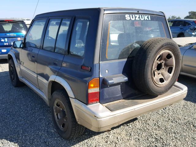 JS3TD21V3T4104004 - 1996 SUZUKI SIDEKICK S BLUE photo 3