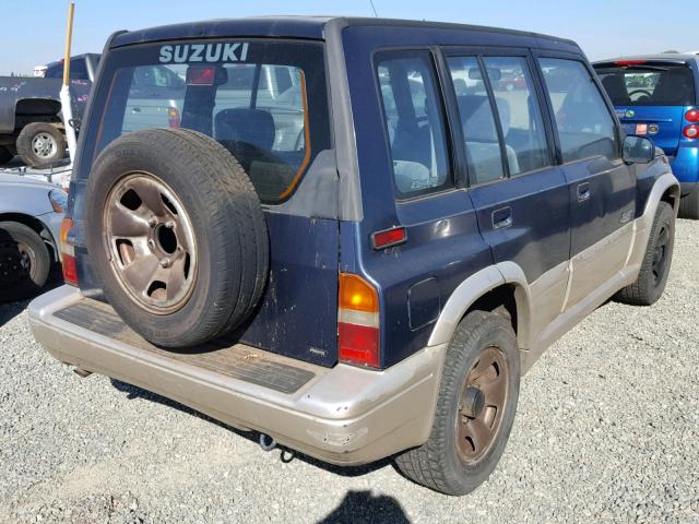 JS3TD21V3T4104004 - 1996 SUZUKI SIDEKICK S BLUE photo 4