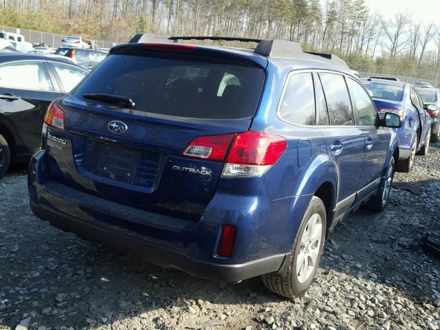 4S4BRBCC6A3311542 - 2010 SUBARU OUTBACK 2. BLUE photo 4