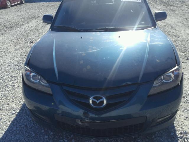 JM1BK323981843924 - 2008 MAZDA 3 S GREEN photo 7