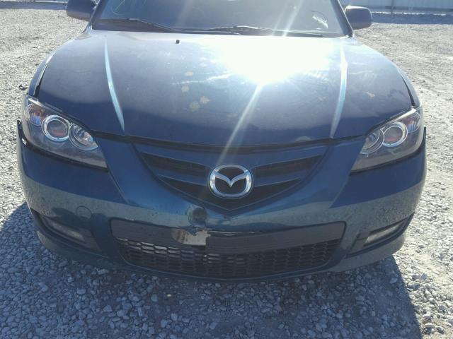 JM1BK323981843924 - 2008 MAZDA 3 S GREEN photo 9