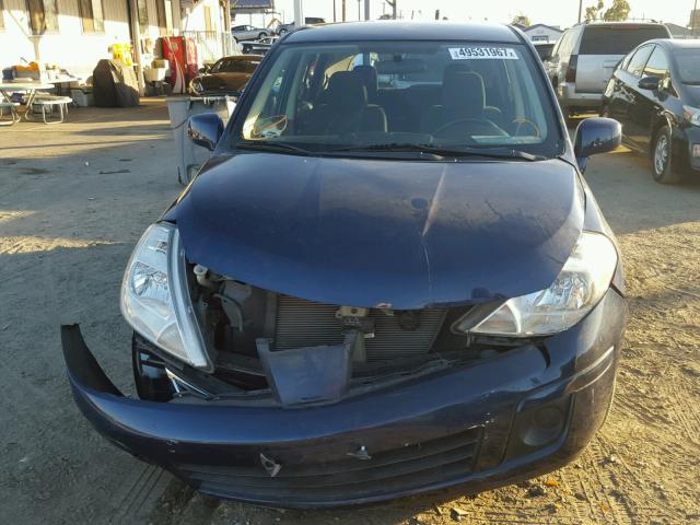 3N1BC1CP5CK276740 - 2012 NISSAN VERSA S BLUE photo 9