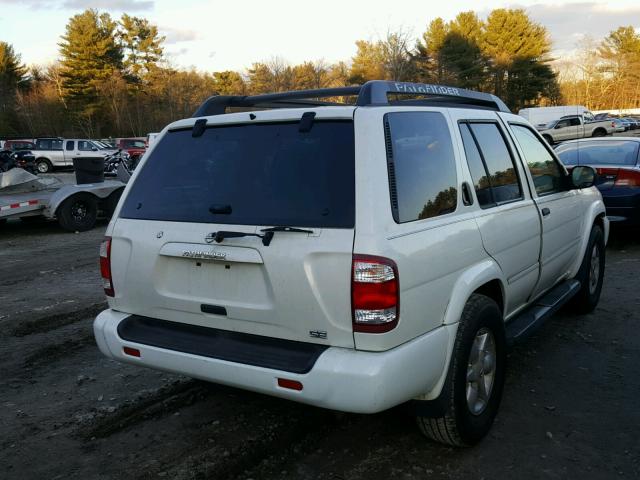 JN8DR09Y22W717875 - 2002 NISSAN PATHFINDER WHITE photo 4