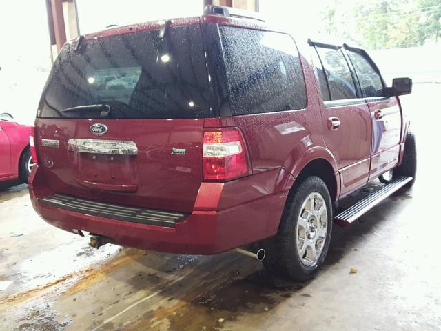 1FMJU1K53DEF62938 - 2013 FORD EXPEDITION RED photo 4