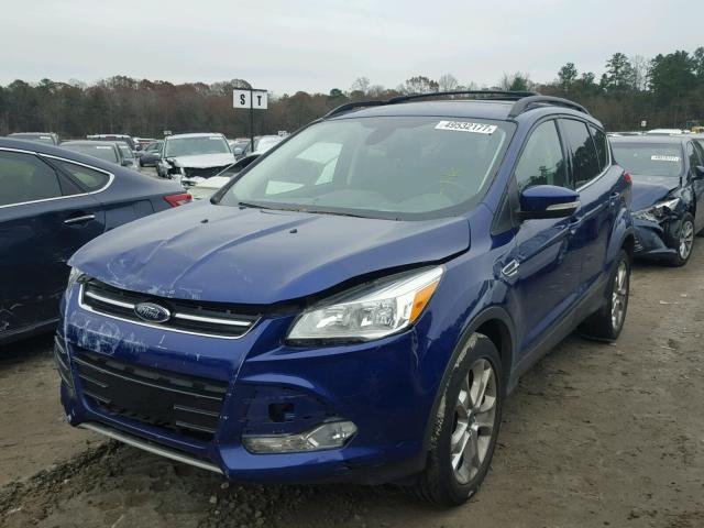 1FMCU0HX2DUC51812 - 2013 FORD ESCAPE SEL BLUE photo 2