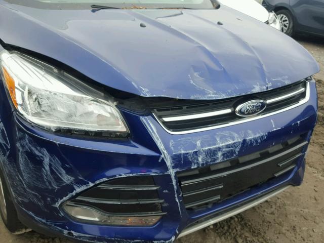 1FMCU0HX2DUC51812 - 2013 FORD ESCAPE SEL BLUE photo 7