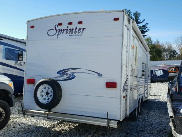4YDT2482911020633 - 2001 KEYSTONE SPRINTER WHITE photo 4