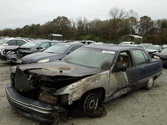 1G6KD52Y5TU277143 - 1996 CADILLAC DEVILLE BLUE photo 2