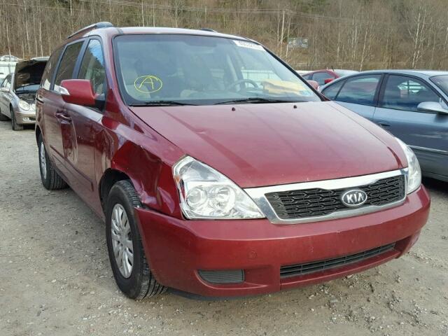 KNDMG4C78C6494803 - 2012 KIA SEDONA LX RED photo 1