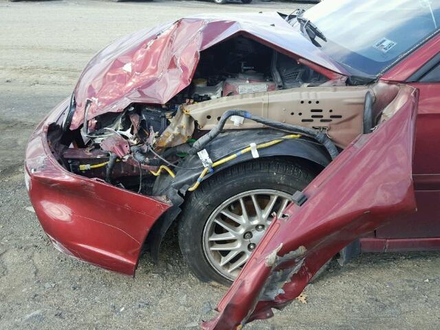 4S3BE625347206738 - 2004 SUBARU LEGACY L S RED photo 9