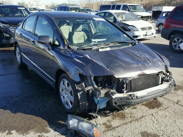 19XFA16529E038351 - 2009 HONDA CIVIC LX BROWN photo 1