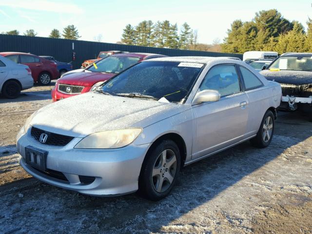 1HGEM22914L053023 - 2004 HONDA CIVIC EX SILVER photo 2