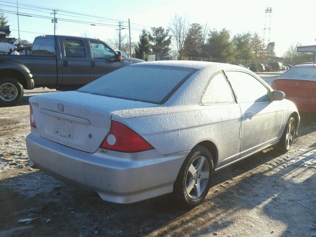 1HGEM22914L053023 - 2004 HONDA CIVIC EX SILVER photo 4