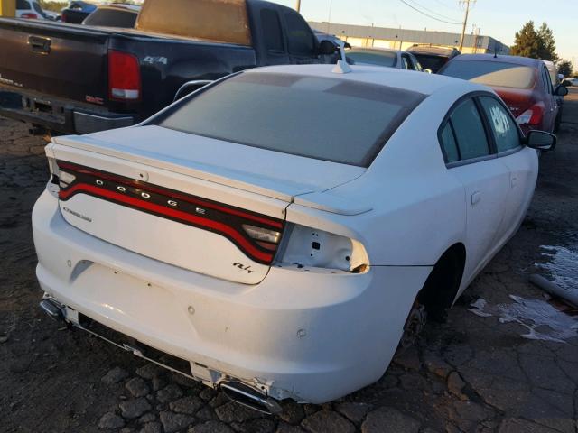 2C3CDXCT2FH737953 - 2015 DODGE CHARGER R/ WHITE photo 4